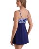 ShapeSolver ShapeSolver Square Neck Princess Seam Swim Dress - 2