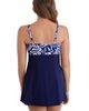 ShapeSolver ShapeSolver Square Neck Princess Seam Swim Dress - 3