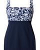 ShapeSolver ShapeSolver Square Neck Princess Seam Swim Dress - 4