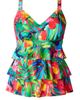 ShapeSolver ShapeSolver Triple Tier V-Neck Tankini Swimsuit Top - 4