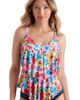 ShapeSolver ShapeSolver V-Neck Double Tiered Tankini Swimsuit Top - 1