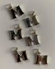 SharpLilTeeth Vintage Sterling Silver Letter M Initial Charm Selected by - 1