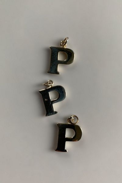 SharpLilTeeth Vintage Sterling Silver Letter P Initial Charm Selected by