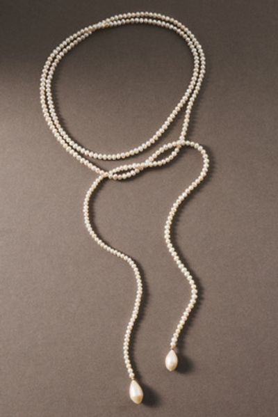 Shashi Bolo Tie Pearl Necklace