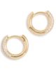 SHASHI SHASHI 18k Pave Huggies Gold One Size - 1