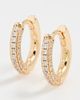 SHASHI SHASHI 18k Pave Huggies Gold One Size - 2