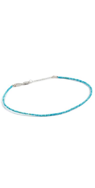 SHASHI SHASHI Aisha Anklet In Turquoise Turquoise One