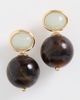SHASHI SHASHI Alice Gemstone Earrings Turquoise/Tortoise One - 2