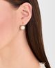 SHASHI SHASHI Bezel Pearl French Hook Earrings Gold/Pearl One - 3