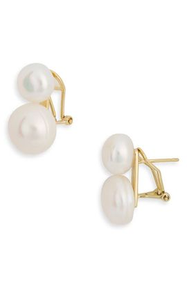 Shashi Shashi Bianca Double Pearl Earrings 