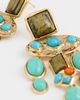 SHASHI SHASHI Bronco Earrings Gold/Turquoise One - 4