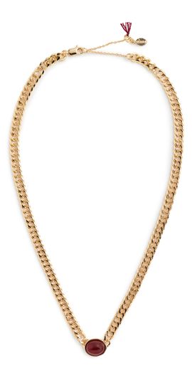 SHASHI SHASHI Casa Gemstone Necklace Gold One