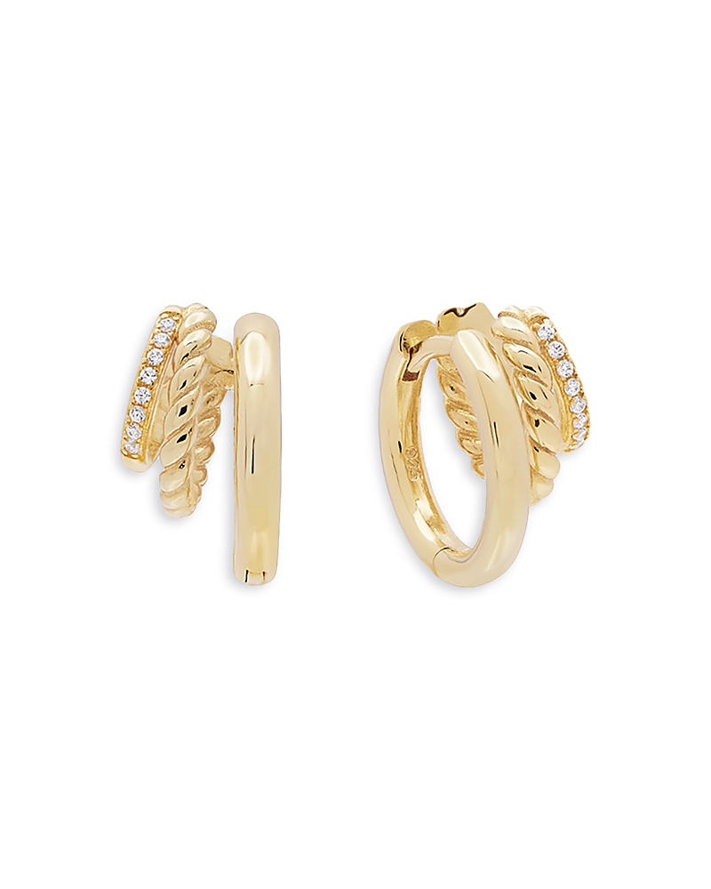 Shashi Shashi Charlee Triple Row Hoop Earrings