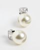 SHASHI SHASHI Charlie Stud Earrings Silver/Pearl One - 4