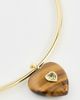 SHASHI SHASHI Collar Charm Necklace Gold/Tigerseye One - 4