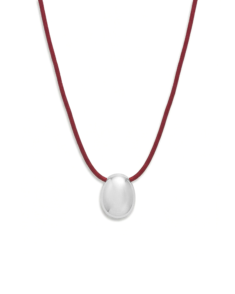 Shashi Shashi Connor Oval Leather Cord Pendant Necklace, 16.25-18.25