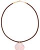 SHASHI SHASHI Cord Scallop Necklace Brown One - 1