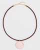 SHASHI SHASHI Cord Scallop Necklace Brown One - 2