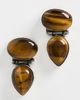 SHASHI SHASHI Dallas Tear Drop Earrings Tigers Eye One - 2