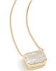 SHASHI SHASHI Emerald Baguette Necklace Crystal One Size - 6