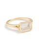 SHASHI SHASHI Emerald Baguette Ring Gold 6 - 1