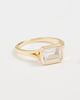 SHASHI SHASHI Emerald Baguette Ring Gold 6 - 2