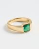 SHASHI SHASHI Emerald Pinky Signet Ring Emerald - 2