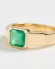 SHASHI SHASHI Emerald Pinky Signet Ring Emerald - 4