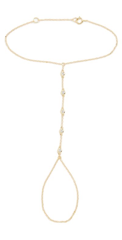 SHASHI SHASHI Emily Hand Chain Gold One