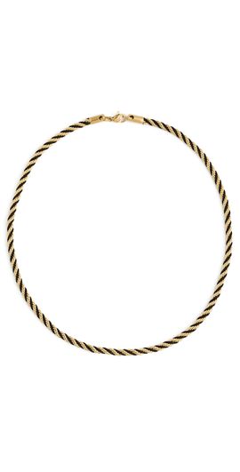 SHASHI SHASHI Estate Rope Chain Necklace Gold One