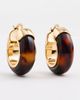 SHASHI SHASHI Eugenie Tortoise Hoops Tortoise One - 2