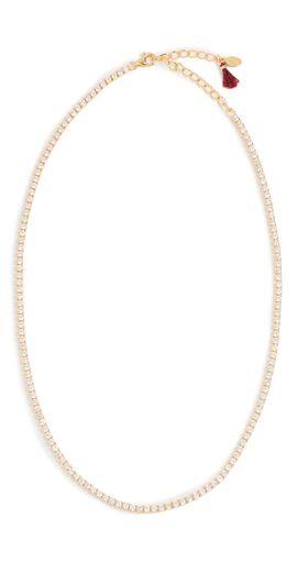 SHASHI SHASHI Everyday Tennis Necklace Gold One