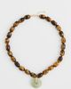 SHASHI SHASHI Eye of Tiger Necklace Tigerseye/Jade One - 2