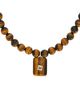 SHASHI SHASHI Gemstone Tiger Eye Pendant Necklace - 2