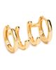 SHASHI SHASHI Gold Katerina Double Huggies Gold One - 1
