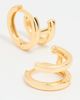 SHASHI SHASHI Gold Katerina Double Huggies Gold One - 4