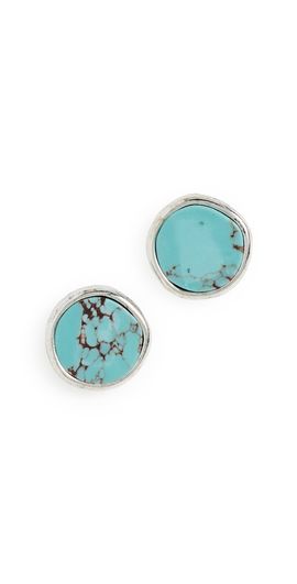SHASHI SHASHI Grand Turquoise Studs Turquoise One
