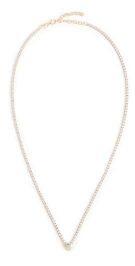 SHASHI SHASHI Harvard Tennis Necklace Gold/Silver One