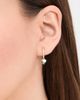 SHASHI SHASHI Heart Drop Pave Huggie Earings Gold One - 3