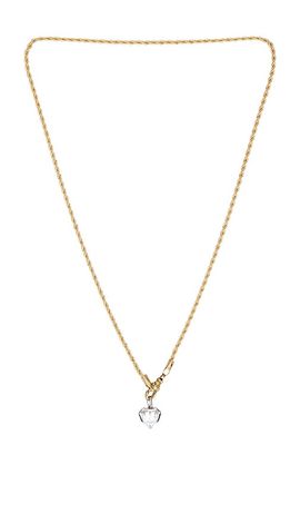 SHASHI SHASHI Heart Georgian Cut Pendant Necklace