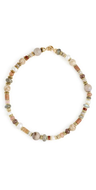SHASHI SHASHI Joe Smooth Gemstone Necklace Multi One