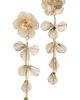 SHASHI SHASHI Latticed Featherlace Flower Earrings Gold One - 5