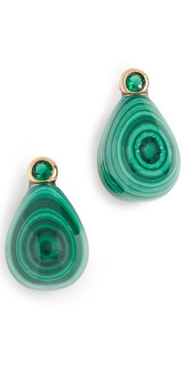 SHASHI SHASHI Malachite Drop Earrings Malachite One