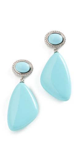 SHASHI SHASHI Marjorelle Drop Earrings Turquoise One