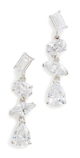 SHASHI SHASHI Marquise Drop Earrings Silver One
