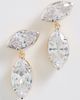 SHASHI SHASHI Marquise Georgian Cut Drop Earrings Gold One - 2