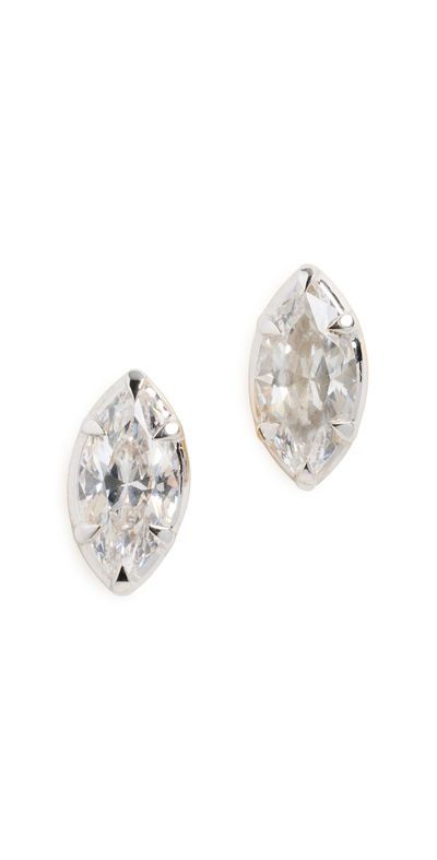 SHASHI SHASHI Marquise Studs Gold One