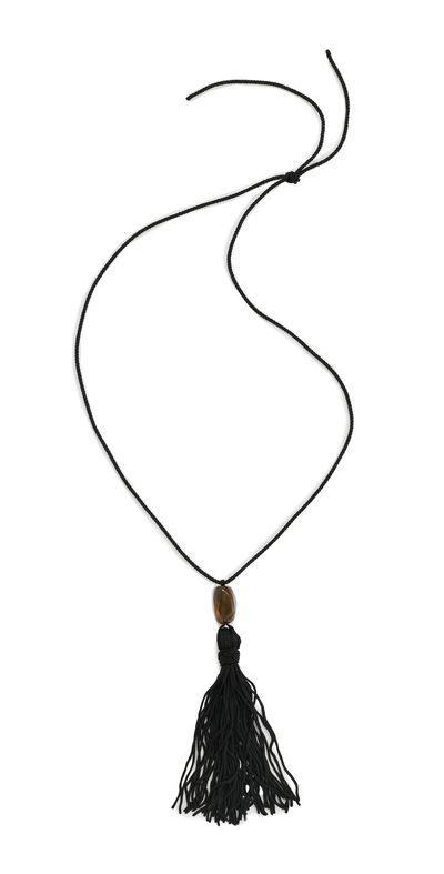 SHASHI SHASHI Maximes Tassel Necklace Noir One