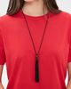 SHASHI SHASHI Maximes Tassel Necklace Noir One - 3