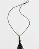 SHASHI SHASHI Maximes Tassel Necklace Noir One - 4